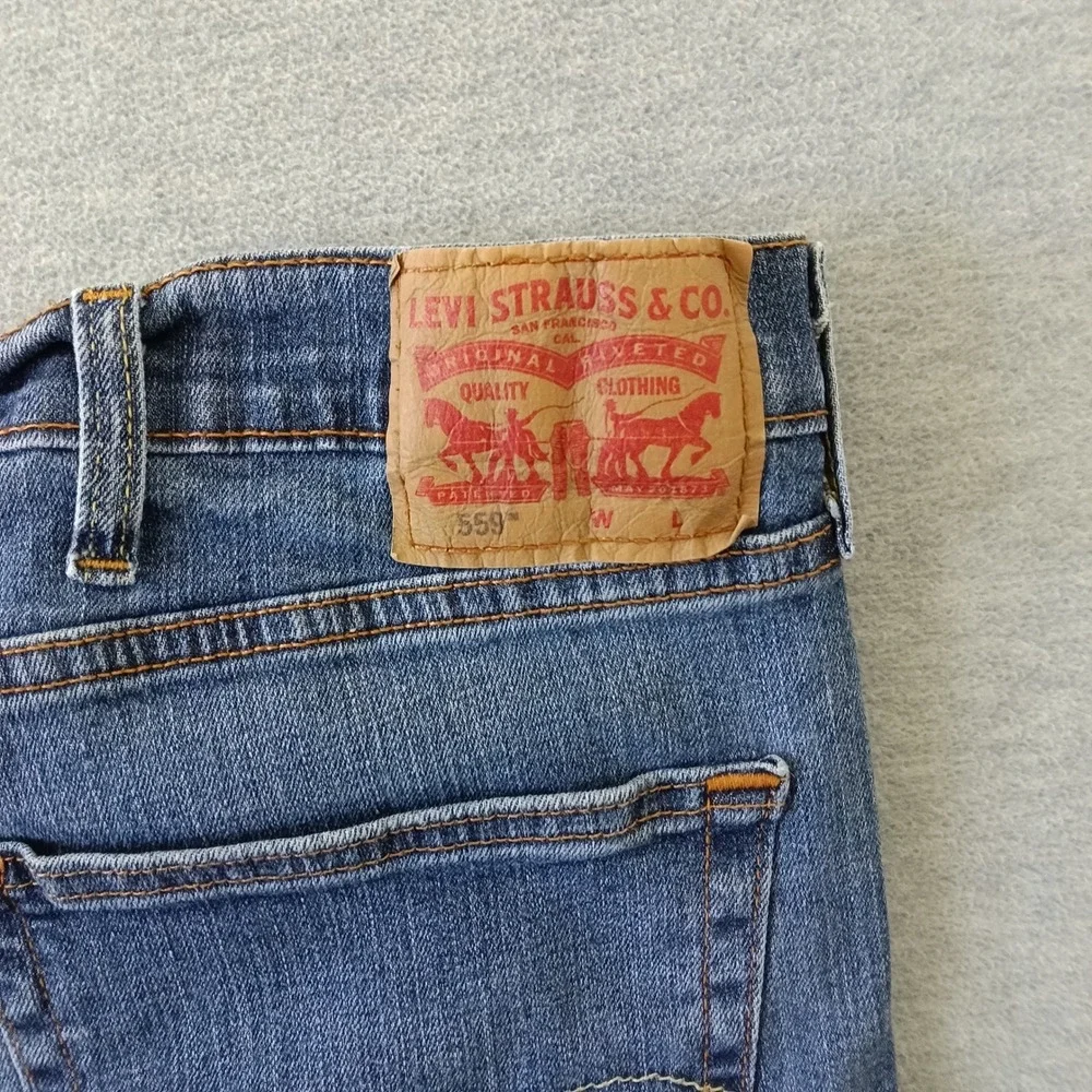 Levis 559 Relaxed Straight Jeans Mens 46x28 Blue Medium Wash Denim 4100565357